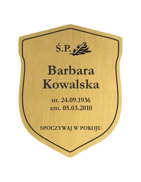 Tabliczka – Nagrobna Nagrobkowa Grawer Nierdzewna Reklamowy