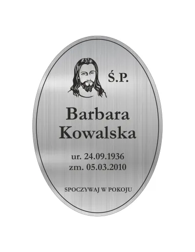 Tabliczka – Nagrobna Nagrobkowa Grawer Nierdzewna Promocyjny