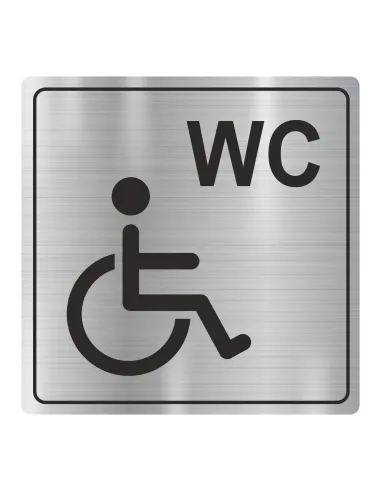 Tabliczka Piktogram Nierdzewna Grawer Wc Toaleta z Grawerem