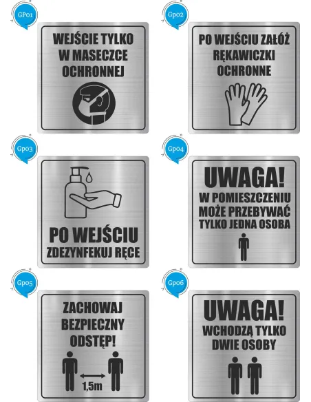 Tabliczka Piktogram Nierdzewna Grawer Wc Toaleta z Grawerem