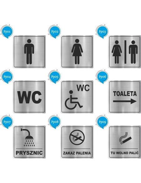 Tabliczka Piktogram Wc Toaleta Informacja Personalizowany
