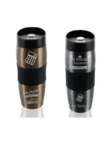 Kubek Termiczny Grawer Prezent dla Księgowej z Grawerem