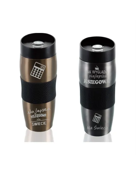 Kubek Termiczny Grawer Prezent dla Księgowej z Grawerem