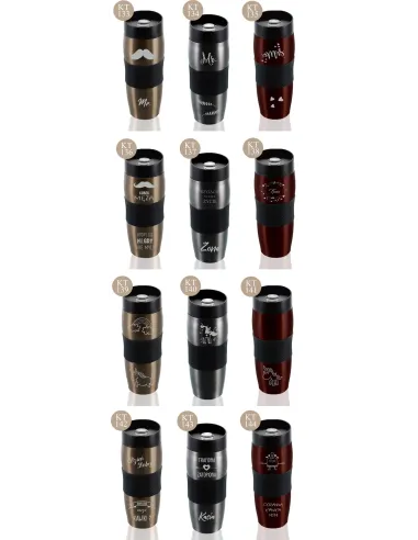 Kubek Termiczny Imię Auta Kierowcy Podróżny z Grawerem