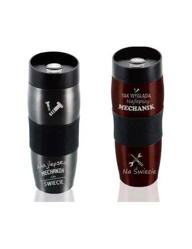 Kubek Termiczny Grawer Prezent dla Mechanika z Grawerem