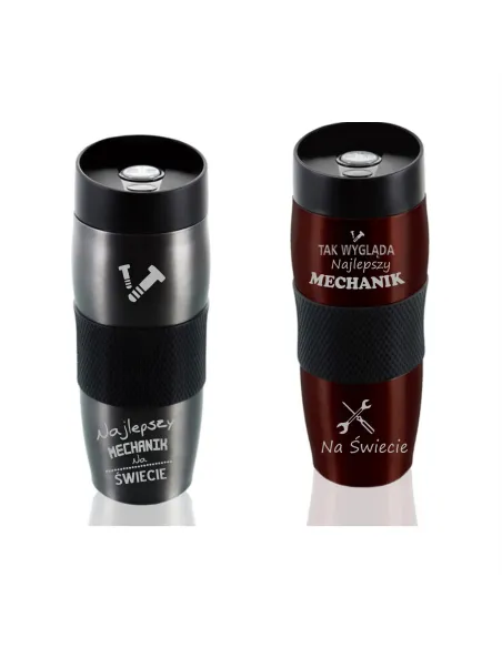 Kubek Termiczny Grawer Prezent dla Mechanika z Grawerem