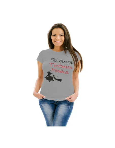 Koszulka z Nadrukiem – Odlotowa Teściowa Personalizowany