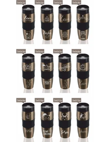 Kubek Termiczny z Grawerem dla Par Mąż Żona na Prezent