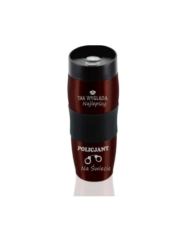 Kubek Termiczny Grawerem Prezent Policjanta z Grawerem