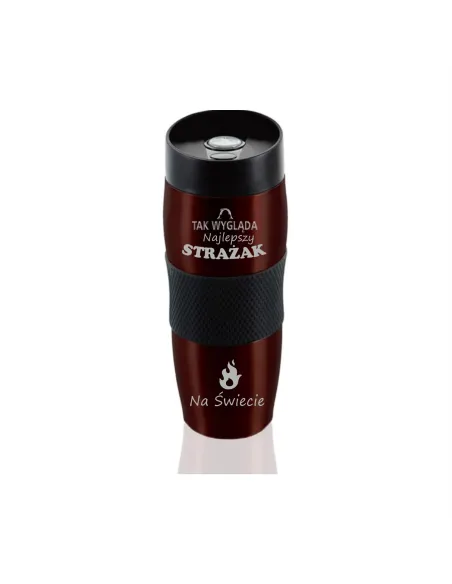 Kubek Termiczny z Grawerem Prezent dla Strażaka na Prezent