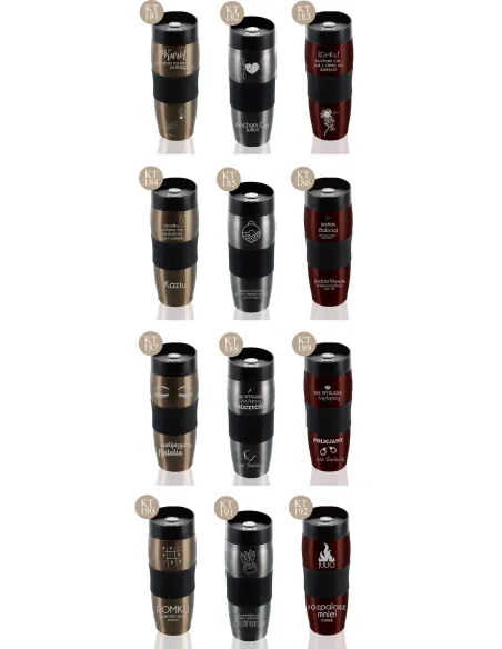 Kubek Termiczny z Grawerem na Prezent Siłownię Dedykacja