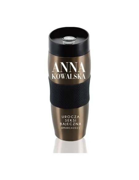 Kubek Termiczny Grawerem Prezent na Dzień Kobiet z Grawerem