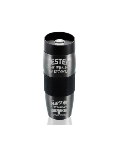 Kubek Termiczny Termos Kawy Herbaty Grawerem z Grawerem