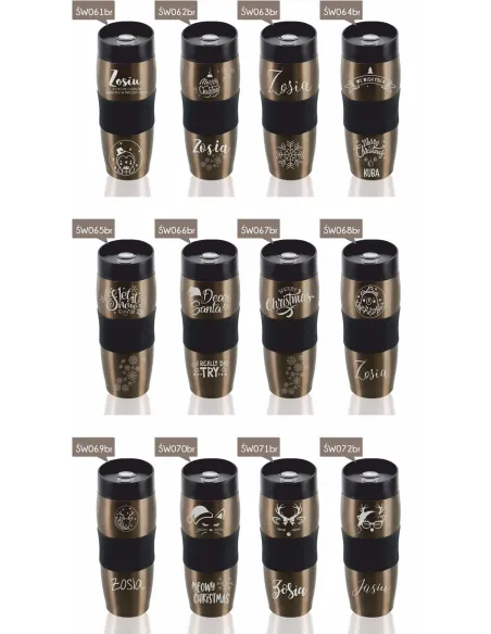 Kubek Termiczny Termos Kawy Herbaty Grawerem z Grawerem