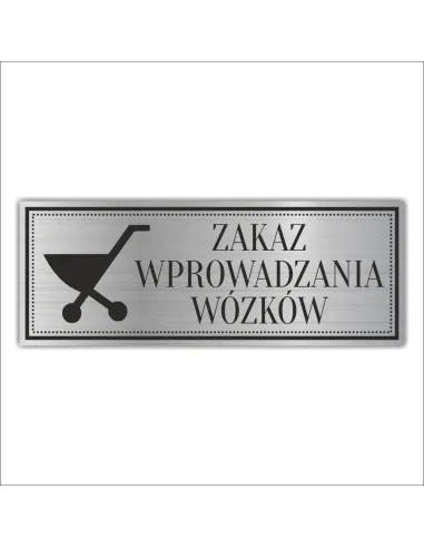 Tabliczka Personalizowany z Grawerem Grawerowana Zakaz