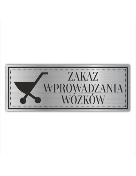 Tabliczka Personalizowany z Grawerem Grawerowana Zakaz