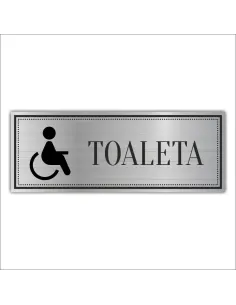 Tabliczka – Grawerowana Piktogram Toaleta Wc Łaźnia