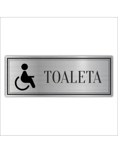 Tabliczka – Grawerowana Piktogram Toaleta Wc Łaźnia