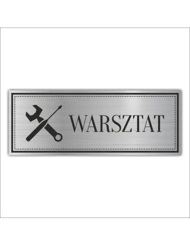 Tabliczka Grawerowana Piktogram Warsztat Zakład z Grawerem