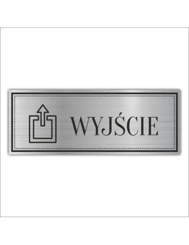 Tabliczka Grawerowana Piktogram Wyjście Schody z Grawerem
