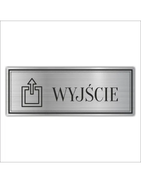 Tabliczka Grawerowana Piktogram Wyjście Schody z Grawerem