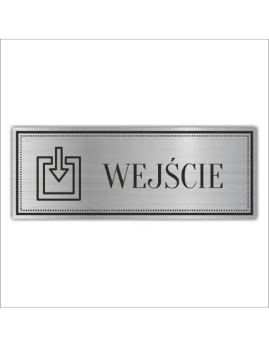 Tabliczka – Grawerowana Piktogram Wejście Przejście