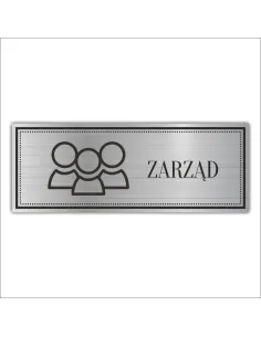 Tabliczka Piktogram Grawerowana Zarząd Spółka z Grawerem