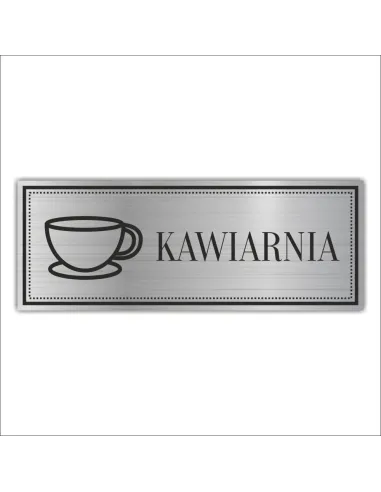 Tabliczka Personalizowany z Grawerem Grawerowana Kawiarnia