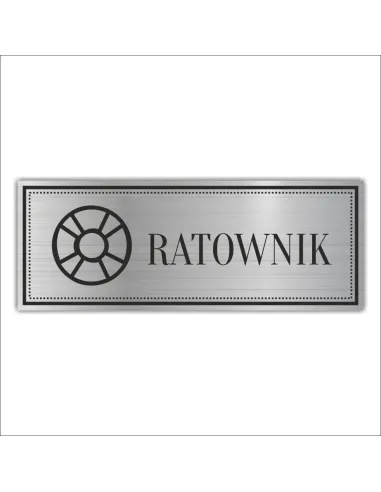 Tabliczka Personalizowany z Grawerem Grawerowana Ratownik