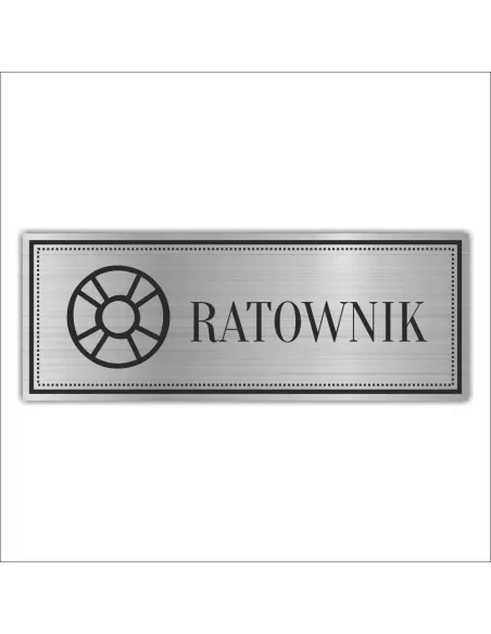 Tabliczka Personalizowany z Grawerem Grawerowana Ratownik