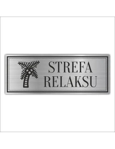 Tabliczka Personalizowany z Grawerem Grawerowana Strefa