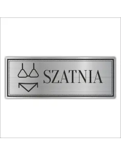 Tabliczka Personalizowany z Grawerem Grawerowana Szatnia