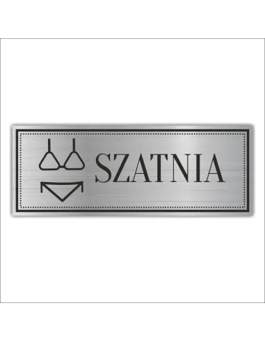 Tabliczka Personalizowany z Grawerem Grawerowana Szatnia