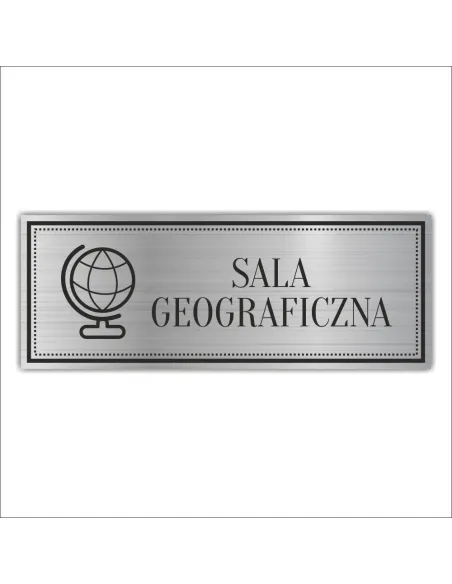 Tabliczka Grawerowana Sala Geograficzna Schody z Grawerem