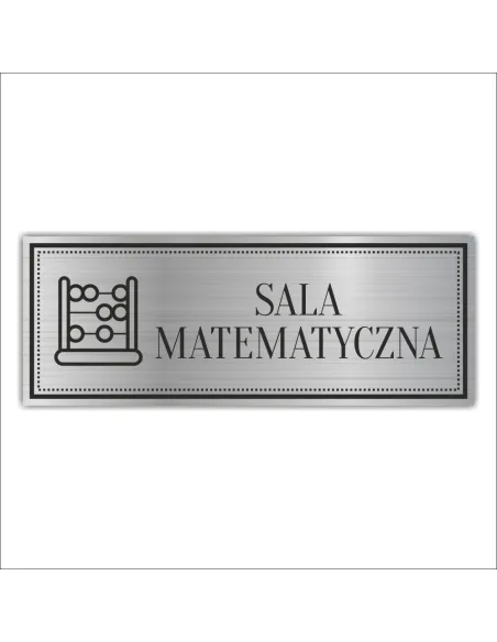 Tabliczka Grawerowana Sala Matematyczna Szkolna z Grawerem