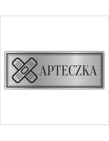Tabliczka Grawerowana Apteczka BHP Oznaczenie z Grawerem