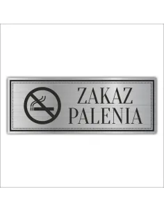 Tabliczka Piktogram Grawerowana Zakaz Palenia z Grawerem