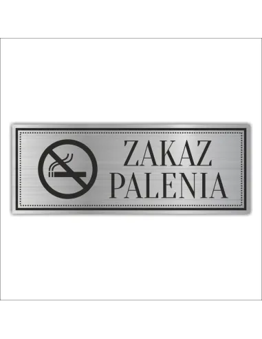 Tabliczka Piktogram Grawerowana Zakaz Palenia z Grawerem