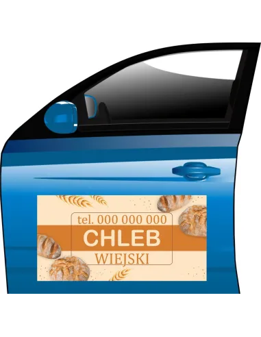 Reklama Magnetyczna – Twój Napis Wiejski Chleb Tanio