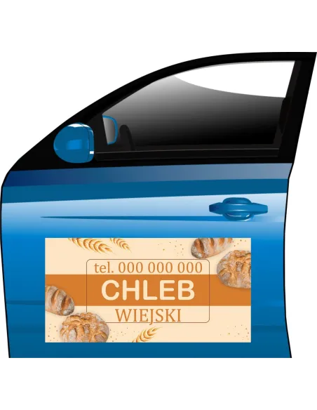 Reklama Magnetyczna – Twój Napis Wiejski Chleb Tanio