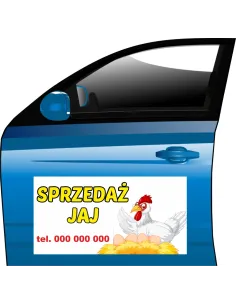 Magnes Afisz Sprzedaż Jaj Personalizowany z Nadrukiem