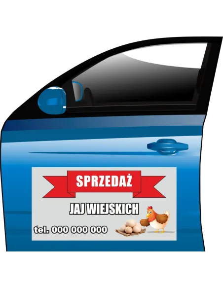 Magnes Reklamowy Szyld Jajka Personalizowany z Nadrukiem