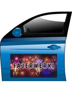 Magnes Reklamowy Sprzedaż Fajerwerek Baner Tanio z Nadrukiem