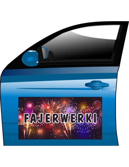 Magnes Reklamowy Sprzedaż Fajerwerek Baner Tanio z Nadrukiem