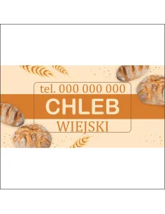 Banery Twój Napis Chleb – Wiejski Dużo Wzorów Tanio