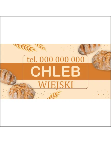 Banery Twój Napis Chleb – Wiejski Dużo Wzorów Tanio