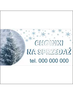 Baner 200x100cm – Reklamowy Plandece 200x100cm Duży Choinki