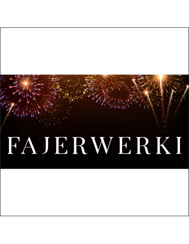 Banery Plandeka Sztuczne Ognie z Nadrukiem Reklamowy