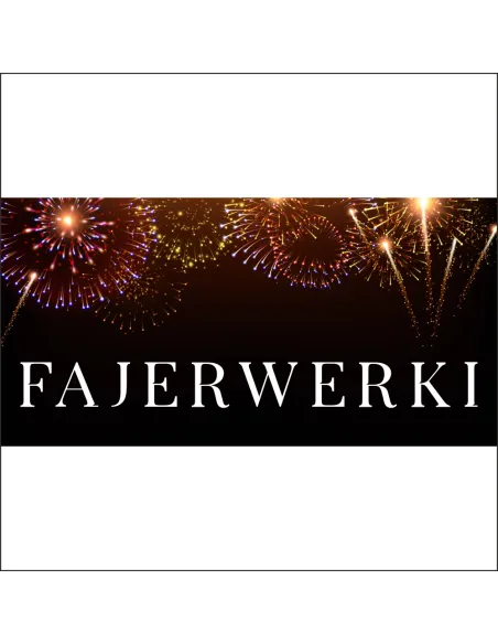 Banery Plandeka Sztuczne Ognie z Nadrukiem Reklamowy