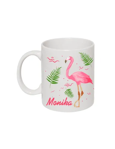 Kubek z Nadrukiem Personalizowany Imię Flemingi Reklamowy